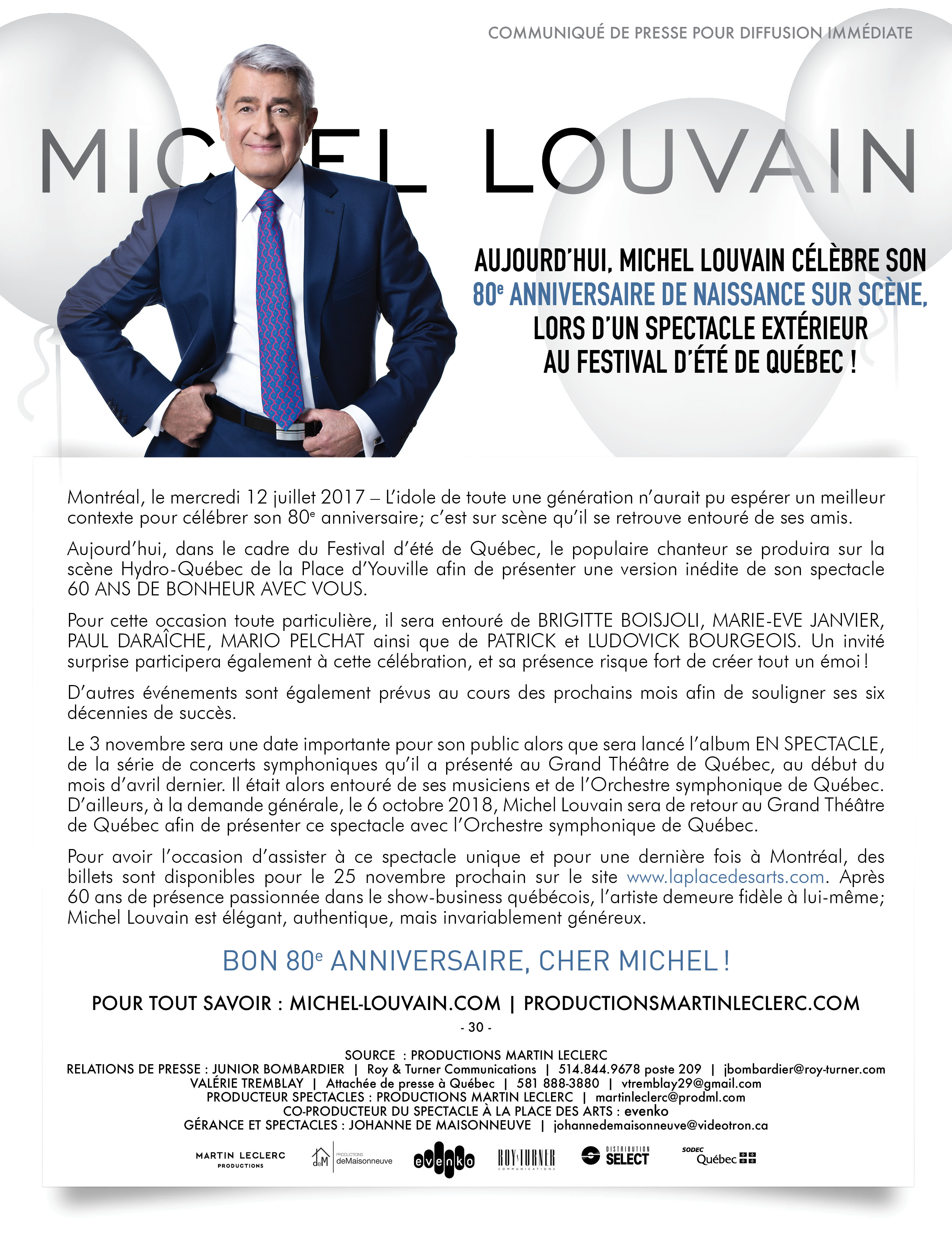 Michel Louvain Productions Martin Leclerc